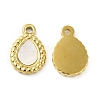 Natural White Shell Teardrop Charms STAS-J401-VC667-1