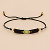Glass Seed Bead Link Bracelets ZX2493-2-1