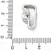 Brass Initial Beads KK-B167-27P-01F-3
