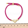 Adjustable Nylon Cord Bracelets X-BJEW-C096-01G-21-5