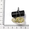 Natural Tourmaline & Lemon Quartz Nuggets Big Pendants G-K338-43P-08-3