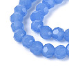 Faceted(32 Facets) Glass Beads Strands EGLA-J042-36A-02-3
