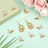 24Pcs Brass Micro Pave Cubic Zirconia Charms KK-BC0014-45B-4