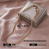 European 304 Stainless Steel Ball Chain Necklaces for Women OE0950-3-1