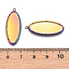 Ion Plating(IP) 304 Stainless Steel Pendant Cabochons Settings STAS-A070-45MC-5