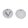 Non-Tarnish 304 Stainless Steel Charms STAS-T059-26P-V-3