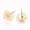 Brass Stud Earring Findings KK-O115-05G-1