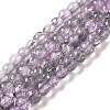 Spray Painted Crackle Glass Beads Strands CCG-Q002-6mm-02-1