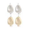 Brass Stud Earring Findings for Women EJEW-M071-01G-2