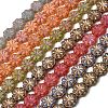Painted Glass Beads Strands GLAA-Z021-17-1