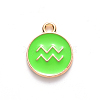 Alloy Enamel Pendants ENAM-S124-01A-06J-2