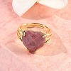 Brass Cuff Open Rings RJEW-D347-01G-5