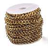 Golden Brass Enamel Curb Chain CHC-H103-07C-G-3