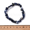 Unisex Chip Natural Sodalite Beaded Stretch Bracelets BJEW-S143-21-5