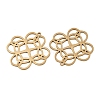 Hollow 201 Stainless Steel Pendants STAS-I364-17G-2