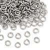 Tarnish Resistant 304 Stainless Steel Open Jump Rings STAS-N015-04-4x0.8mm-5