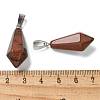 Natural Mahogany Obsidian Pointed Pendants G-B127-15P-02-3