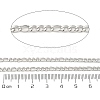 Tarnish Resistant 304 Stainless Steel Figaro Chains CHS-H007-30P-3
