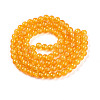 Transparent Crackle Glass Bead Strands GLAA-T025-8mm-02J-2