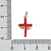 Brass Enamel Pendants KK-CBAEEA8-10C-G-3
