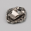 Tibetan Style Zinc Alloy Bolo Tie Slides Clasp Cabochon Settings FIND-WH0260-37I-AS-2