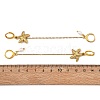 304 Stainless Steel Pendants & Natural Cultured Freshwater Pearl Leverback Earrings EJEW-JE07259-02-5