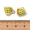 Rack Plating Brass Enamel Charms KK-B092-17G-2