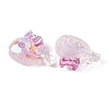 Transparent Epoxy Resin Whale with Bowknot Decoden Cabochons CRES-M034-04A-2