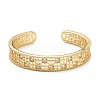 Brass Micro Pave Clear Cubic Zirconia Cuff Bangles BJEW-A116-05G-1