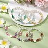 10Pcs 10 Colors Adjustable Imitation Pearls Beaded Bracelet Sets for Women Girl BJEW-JB111345-2