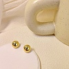 Half Round Alloy Stud Earrings WG64463-31-1