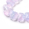 Transparent Glass Beads Strands GLAA-F114-01G-3