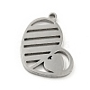 Non-Tarnish 304 Stainless Steel Pendants STAS-E159-05P-1