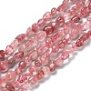 Natural Strawberry Quartz Beads Strands G-P497-01A-07-1