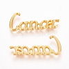 Golden Plated Alloy Cabochons PALLOY-WH0068-08G-1