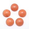 Natural Red Aventurine Cabochons X-G-P393-R48-4MM-1