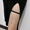 Alloy Rhinestone Sexy Elastic Multilayer Tassel Butterfly Leg Chain FS-WG8A9A5-01-3