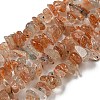 Natural Arusha Sunstone Chip Beads Strands X-G-G905-13-1