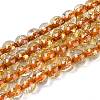 Crackle Transparent Glass Beads Strands X1-GLAA-N030-8mm-01G-1