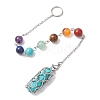 304 Stainless Steel Chain Macrame Pouch Empty Stone Holder Dowsing Pendulums PALLOY-JF02878-02-4