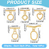 ARRICRAFT 10Pcs 5 Styles 304 Stainless Steel Toggle Clasps STAS-AR0002-10-2