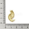 Brass Micro Pave Clear Cubic Zirconia Pendants KK-M275-39G-3