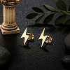 6 Pairs 2 Colors 304 Stainless Steel Stud Earrings EJEW-GO0002-27-4