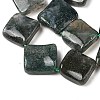 Natural Moss Agate Beads Strands G-L239-16-4