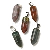 Natural Indian Agate Pendants G-Z067-07P-23-1