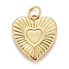 Rack Plating Real 18K Gold Plated Brass Pendants KK-E260-01G-B-2