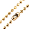 Ion Plating(IP) 304 Stainless Steel Ball Chain Necklaces for Women NJEW-G135-01D-G-2