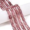 Natural Strawberry Quartz Beads Strands G-G980-29B-2