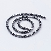 Non-magnetic Synthetic Hematite Beads Strands G-P341-48-4x6mm-2