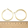 304 Stainless Steel Hoop Earrings for Women EJEW-C096-43G-02-3